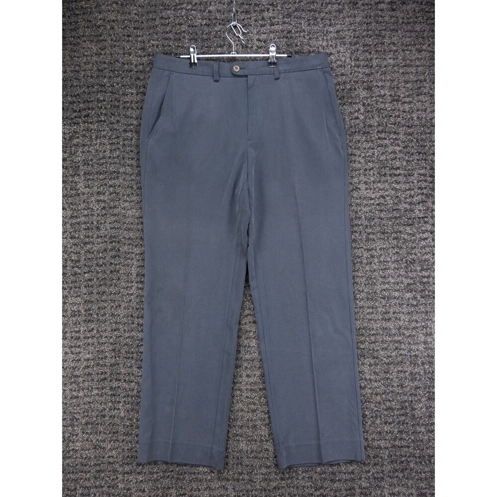 Tommy Bahama Pants Mens 33x30 Actual 34x30 Gray Silk Blend Chino Casual Preppy